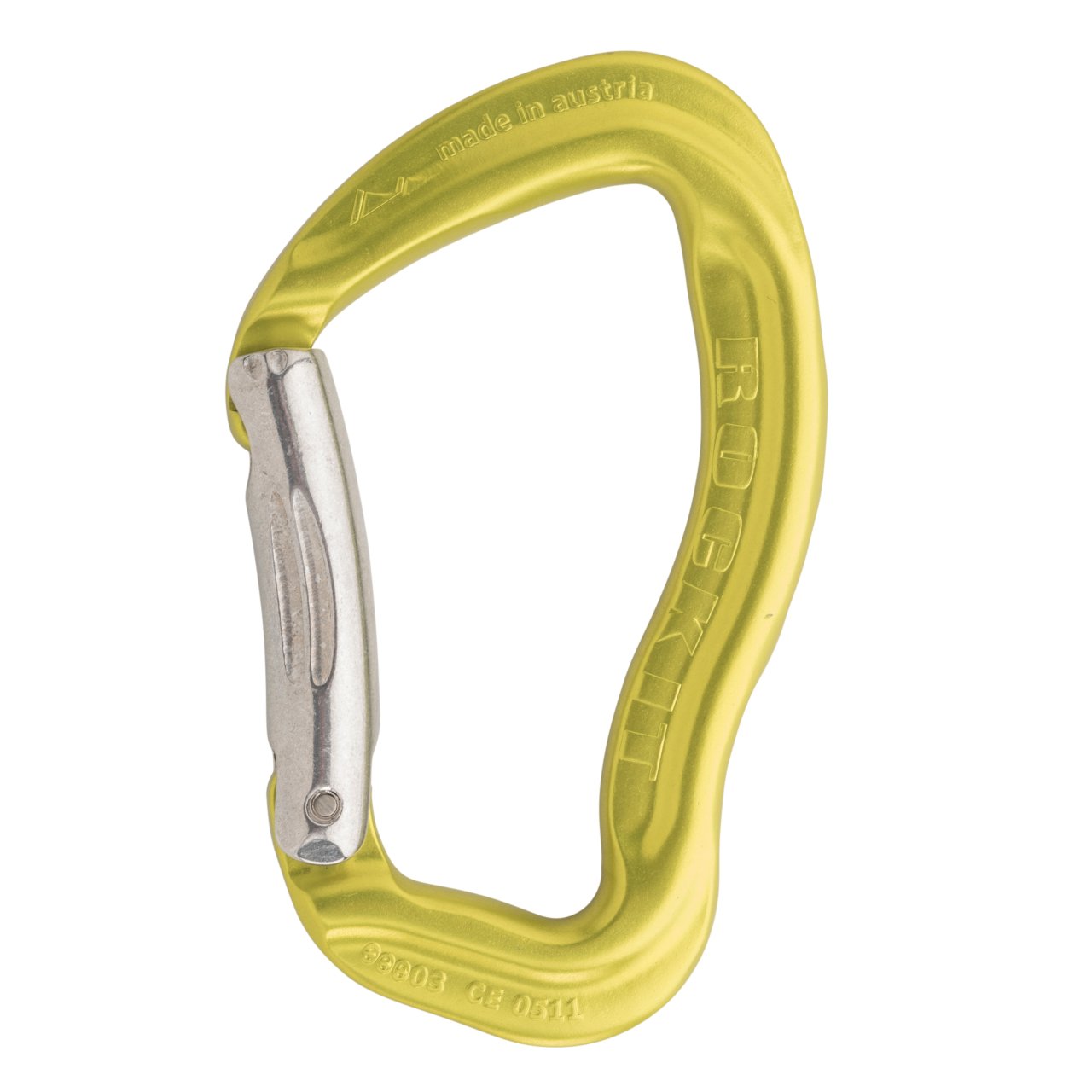 AustriAlpin ROCKIT Alloy Bent Snapgate Sarı Karabina 26kN