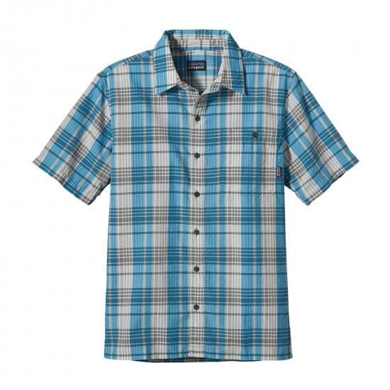 Patagonia Men's Puckerware® Shirt Mavi-Beyaz - M