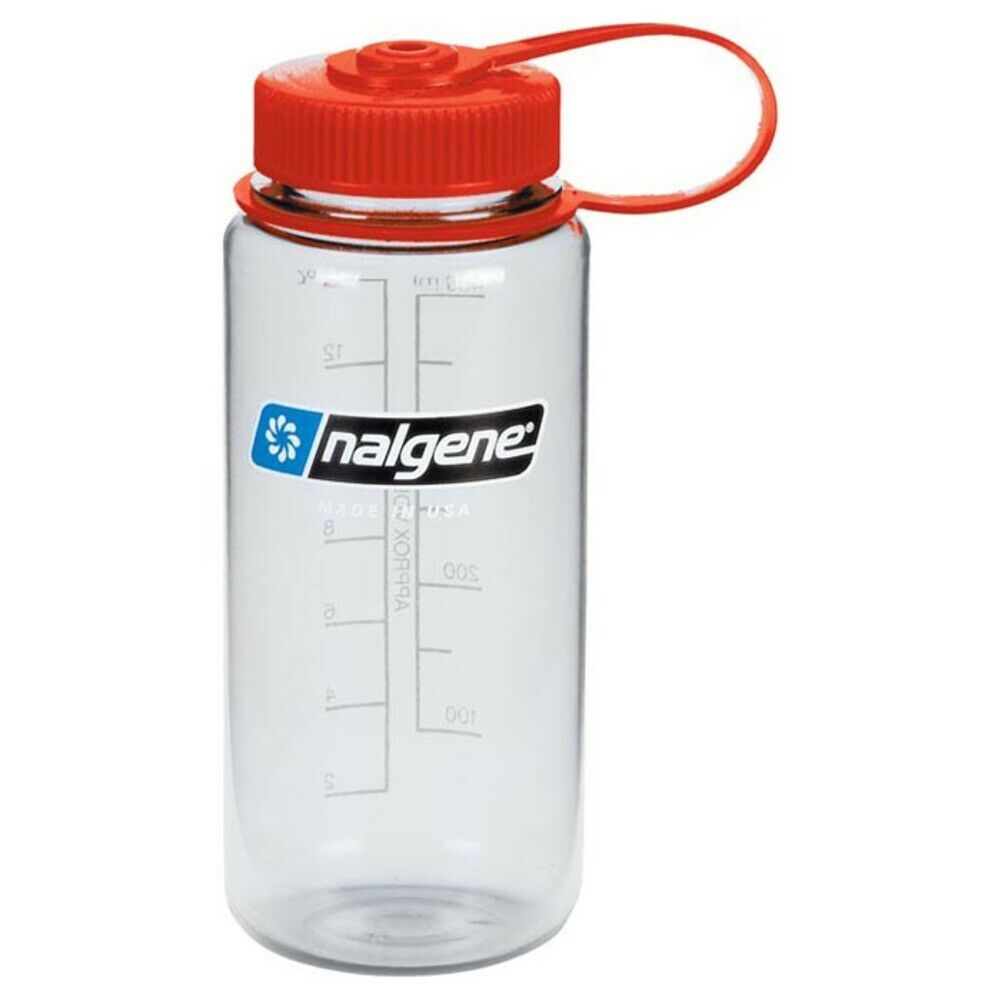 Nalgene 16oz WM Clear / Red Cap Tritan Suluk