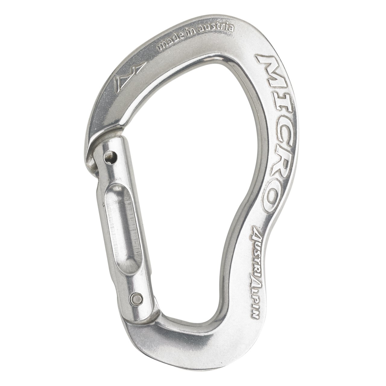 AustriAlpin MICRO Alloy Straight Snapgate Gri Karabina 22kN
