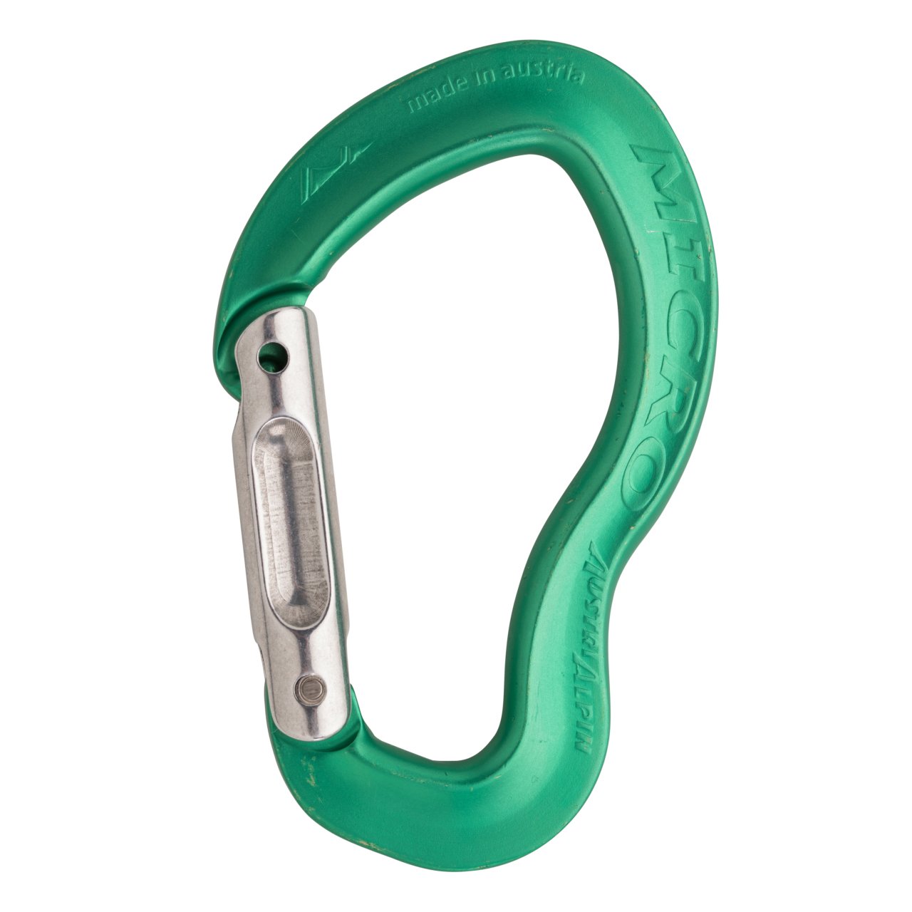 AustriAlpin MICRO Alloy Straight Snapgate Yeşil Karabina 22kN