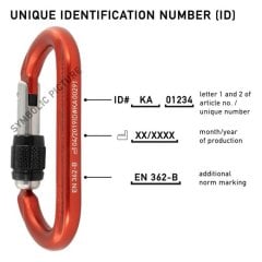 AustriAlpin ELEVEN ID Alloy Screwlock Sarı Karabina 25kN