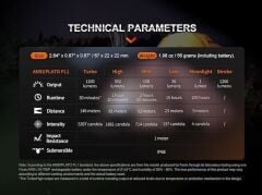 FENİX E18R V2.0 1200 LÜMEN EL FENERİ